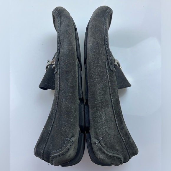 Salvatore Ferragamo Grey Suede Loafers N250-5 - Picture 9 of 9